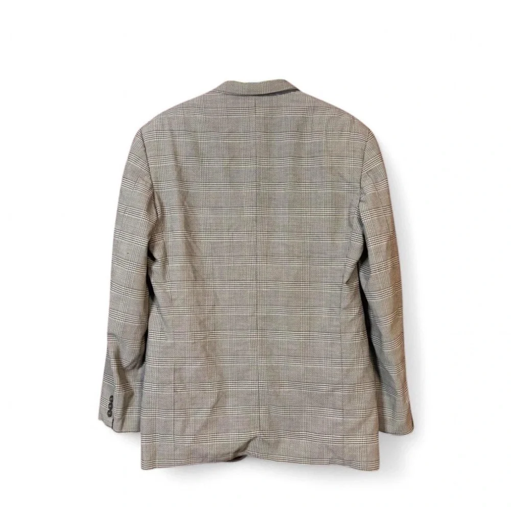 VTG Giorgio Armani Le Collezioni Blazer 42L Wool Blend Oversized Y2K Academia